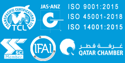 ISO 9001:2015, ISO 18001:2007, ISO 14001:2015
